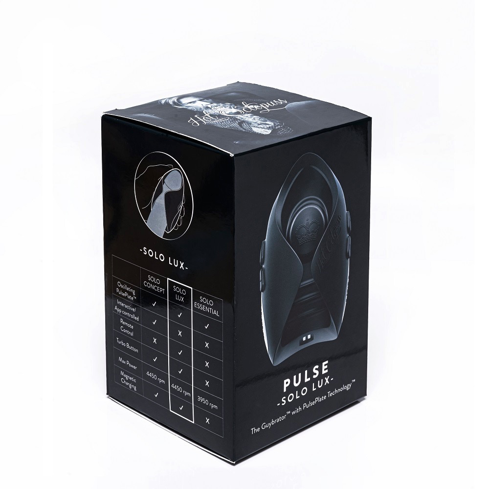 Hot Octopuss Pulse Solo Lux Masturbator with Wrist Remote Black